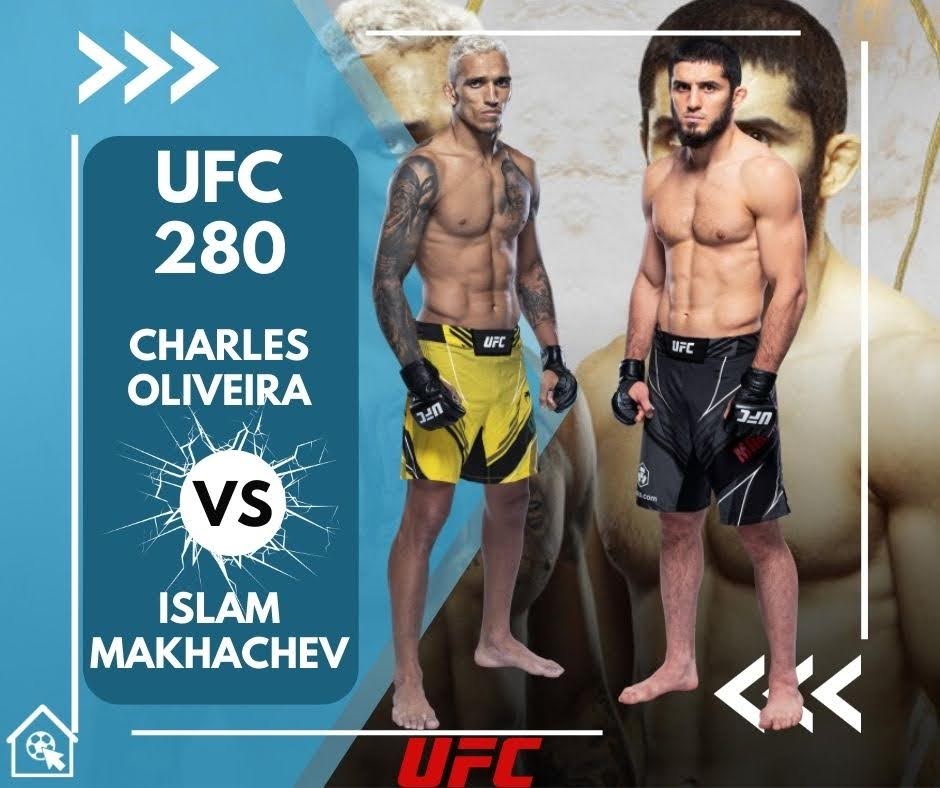 Main Event: Former lightweight champion Charles Oliveira faces Islam Makhachev for the vacant title.